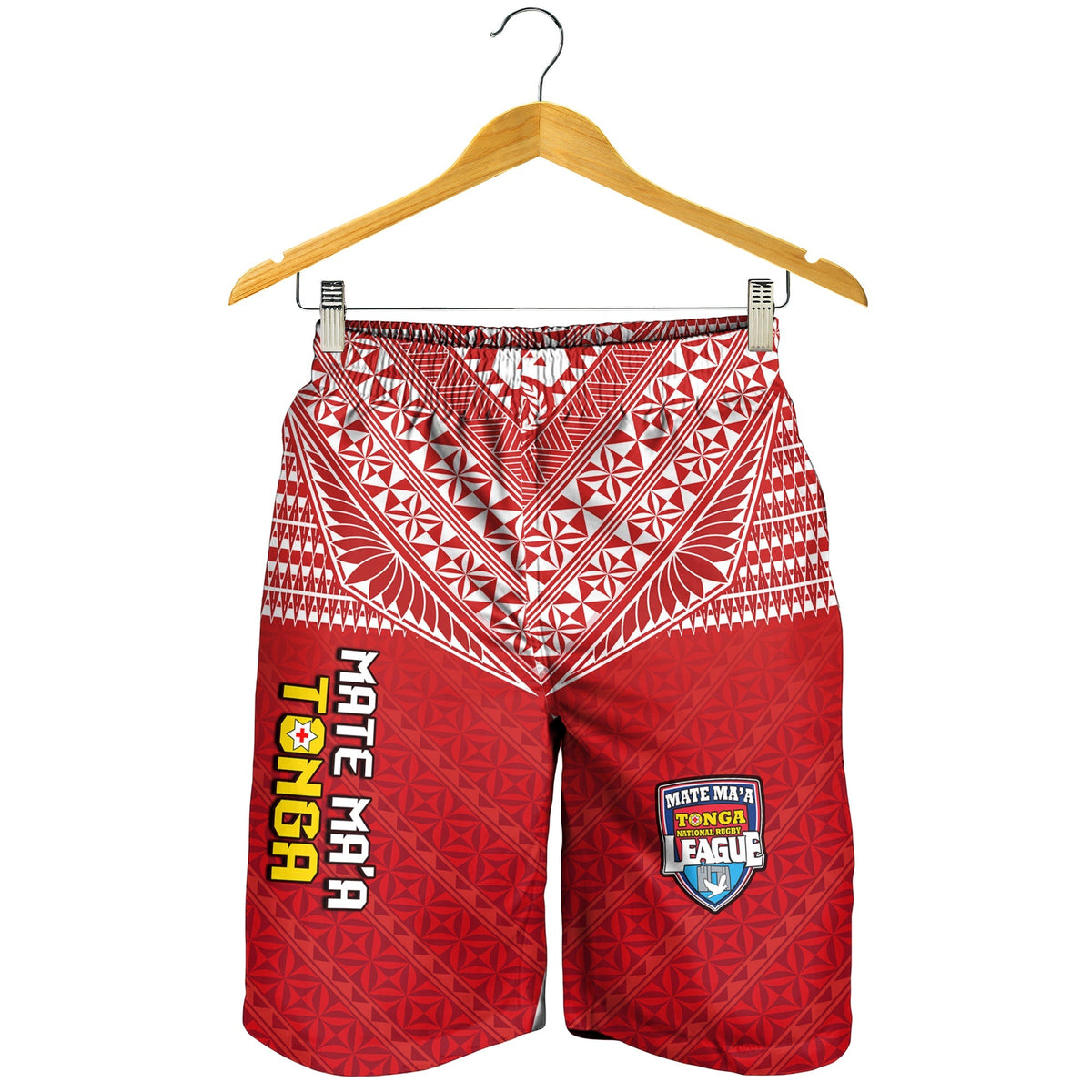 Tonga Rugby MMT Herren Bermuda Shorts Ngatu Mate Maa Tonga Spezial LT13