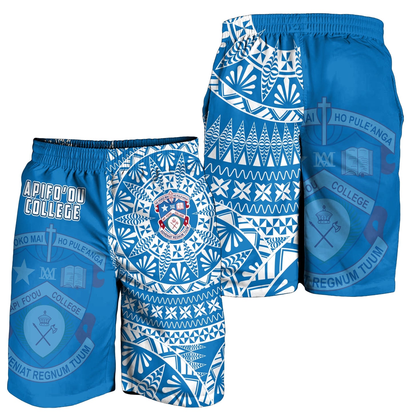 Apifoou Tonga College Herren Bermuda Shorts Tonganisches Ngatu-Muster LT14