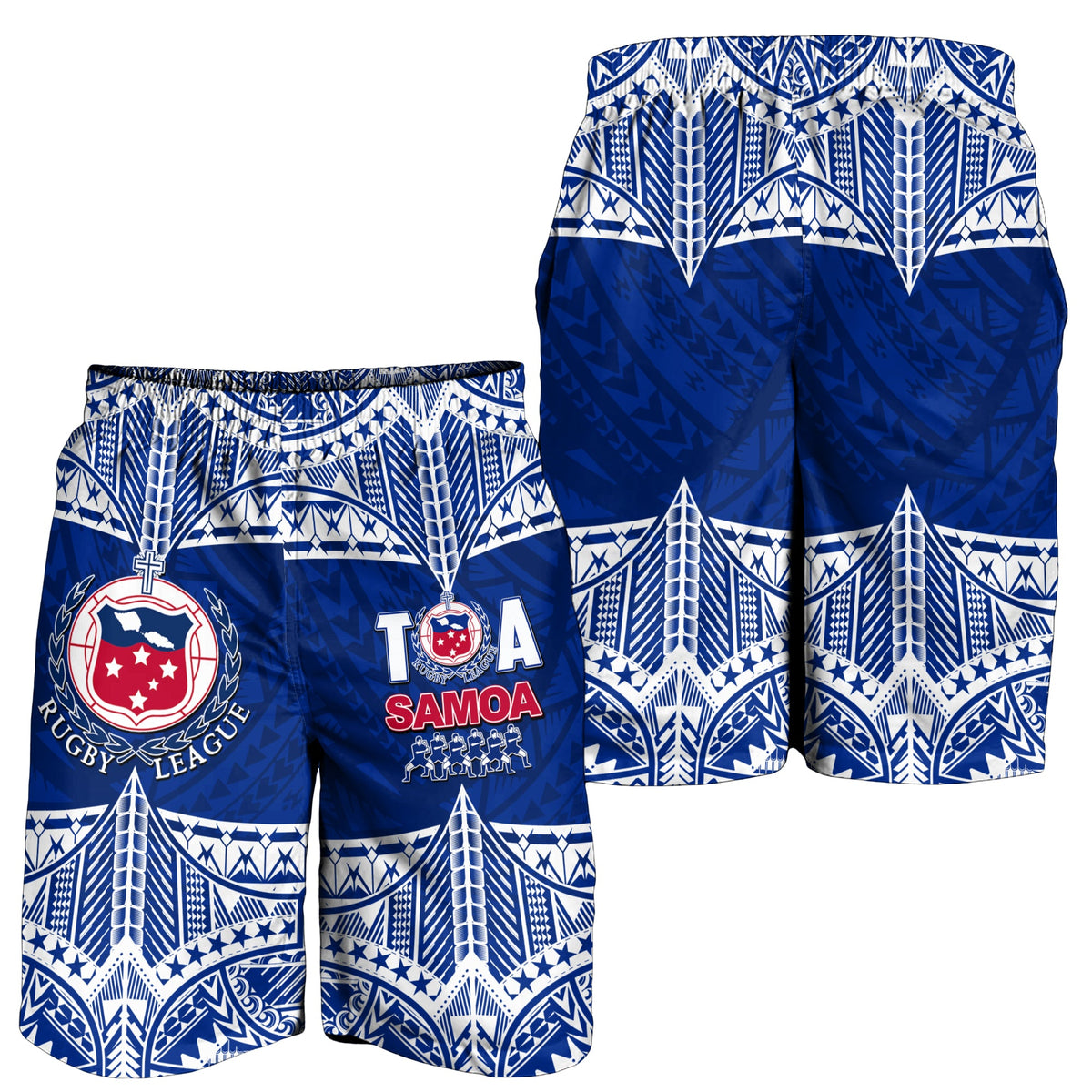 Toa Samoa Rugby-Bermudas Shorts für Herren, Siva Tau LT6