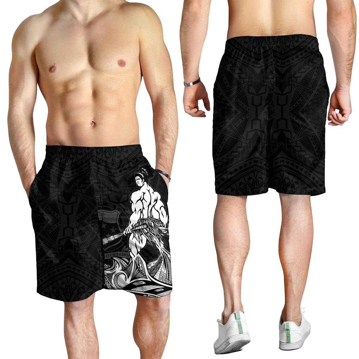 Samoa Warrior Herren Bermuda Shorts Polynesian No.2 LT6