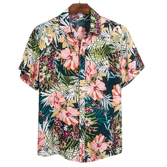 Chemise à Fleurs Homme Bouquet Coloré