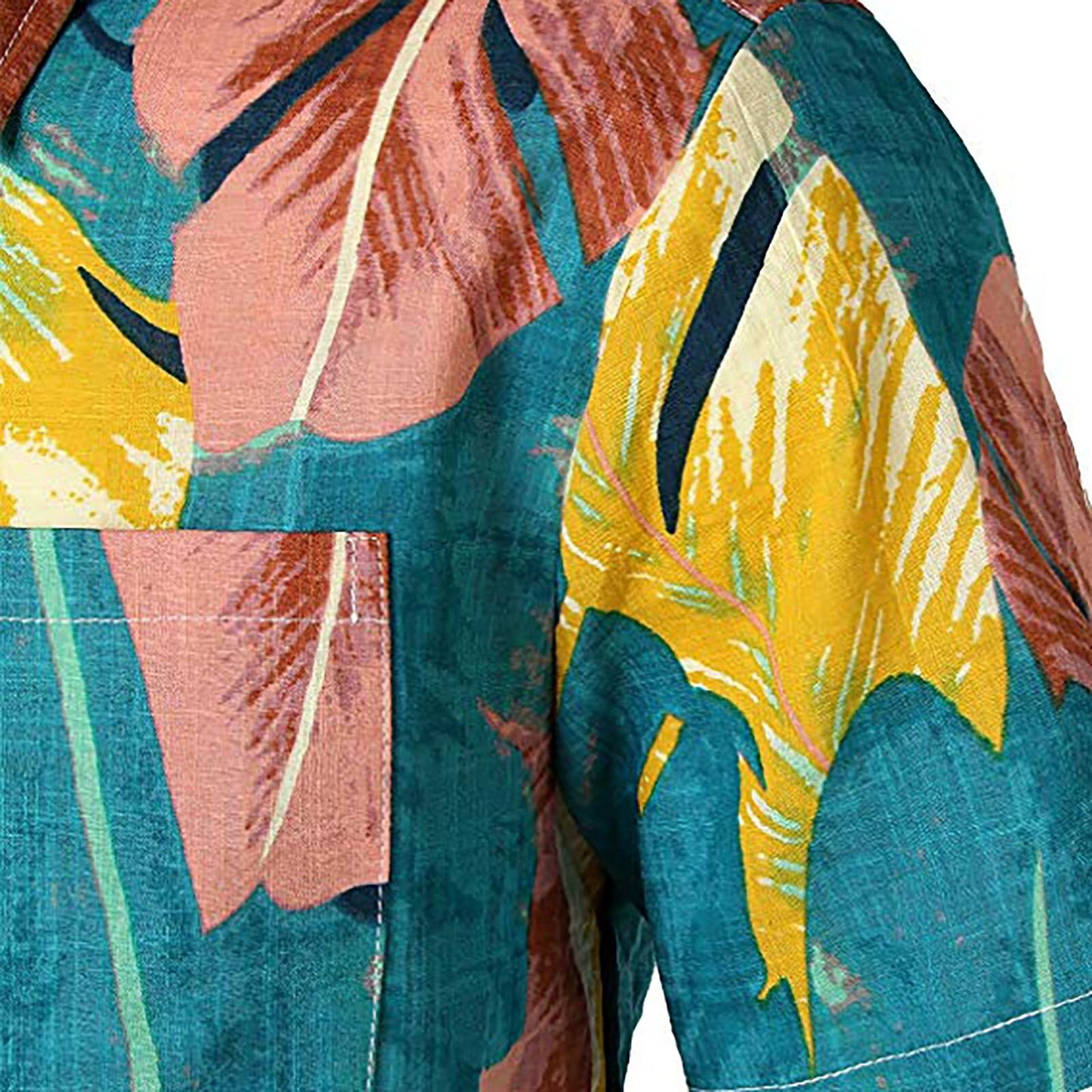 Hawaii-Shirt mit Palmblättern