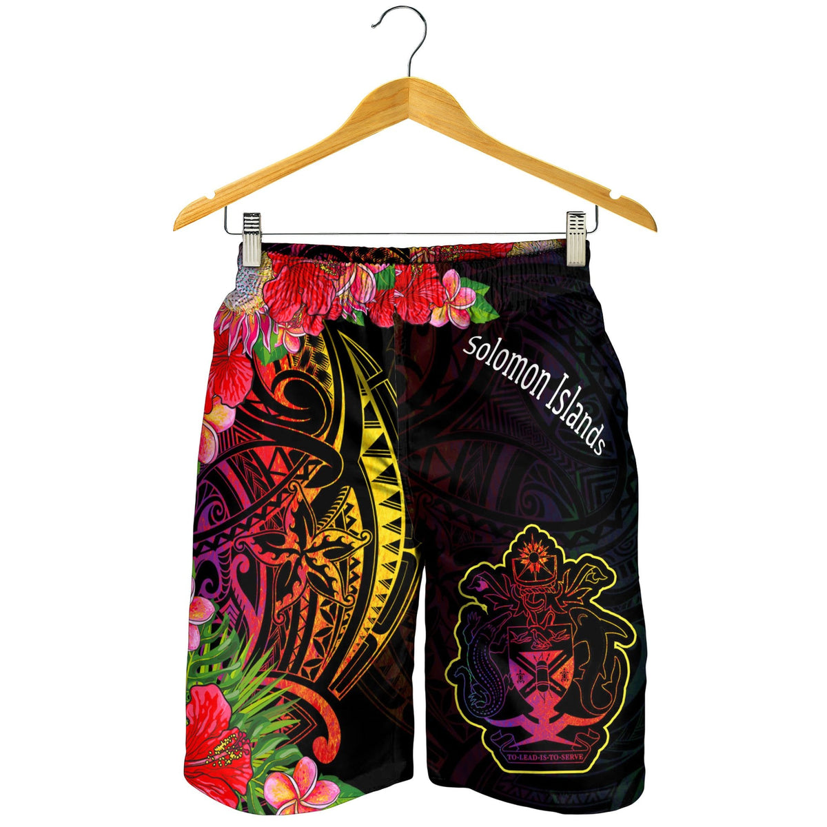Salomon-Inseln Herren Bermudas Shorts - Tropischer Hippie-Stil