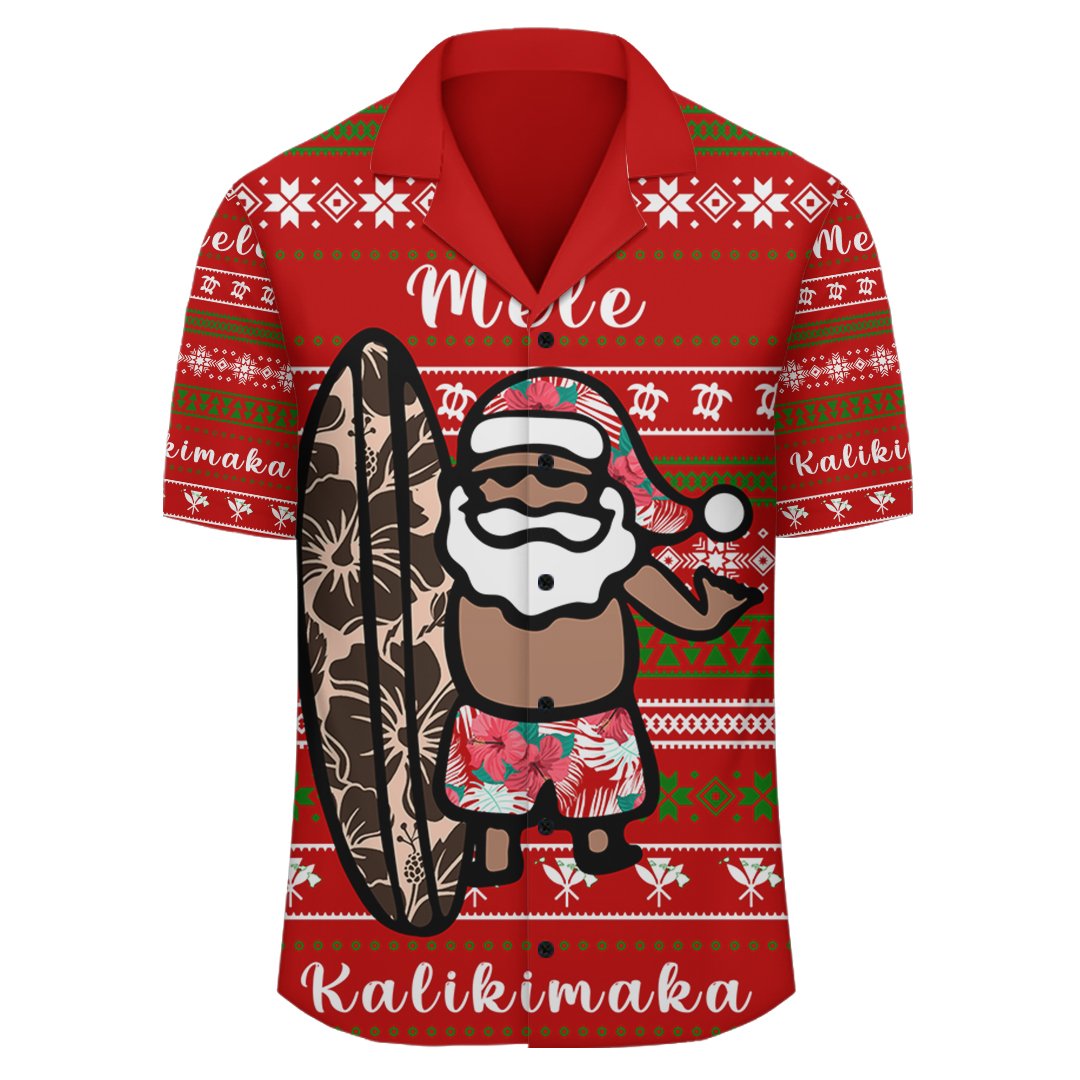 Hawaii Weihnachten Weihnachtsmann Surf Hawaiihemd - Fun Style - AH