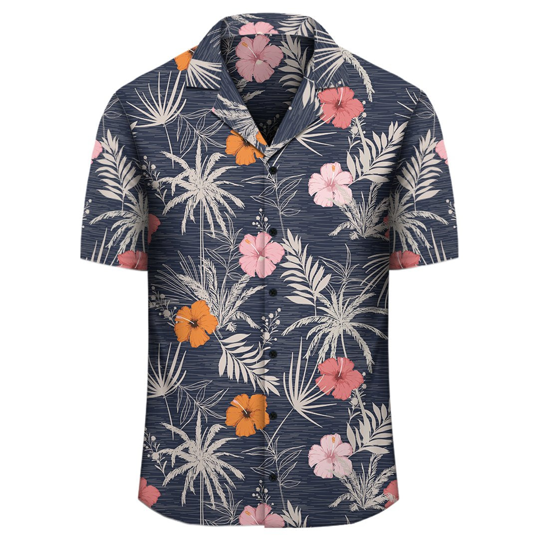 Tropisches graues Hawaiihemd