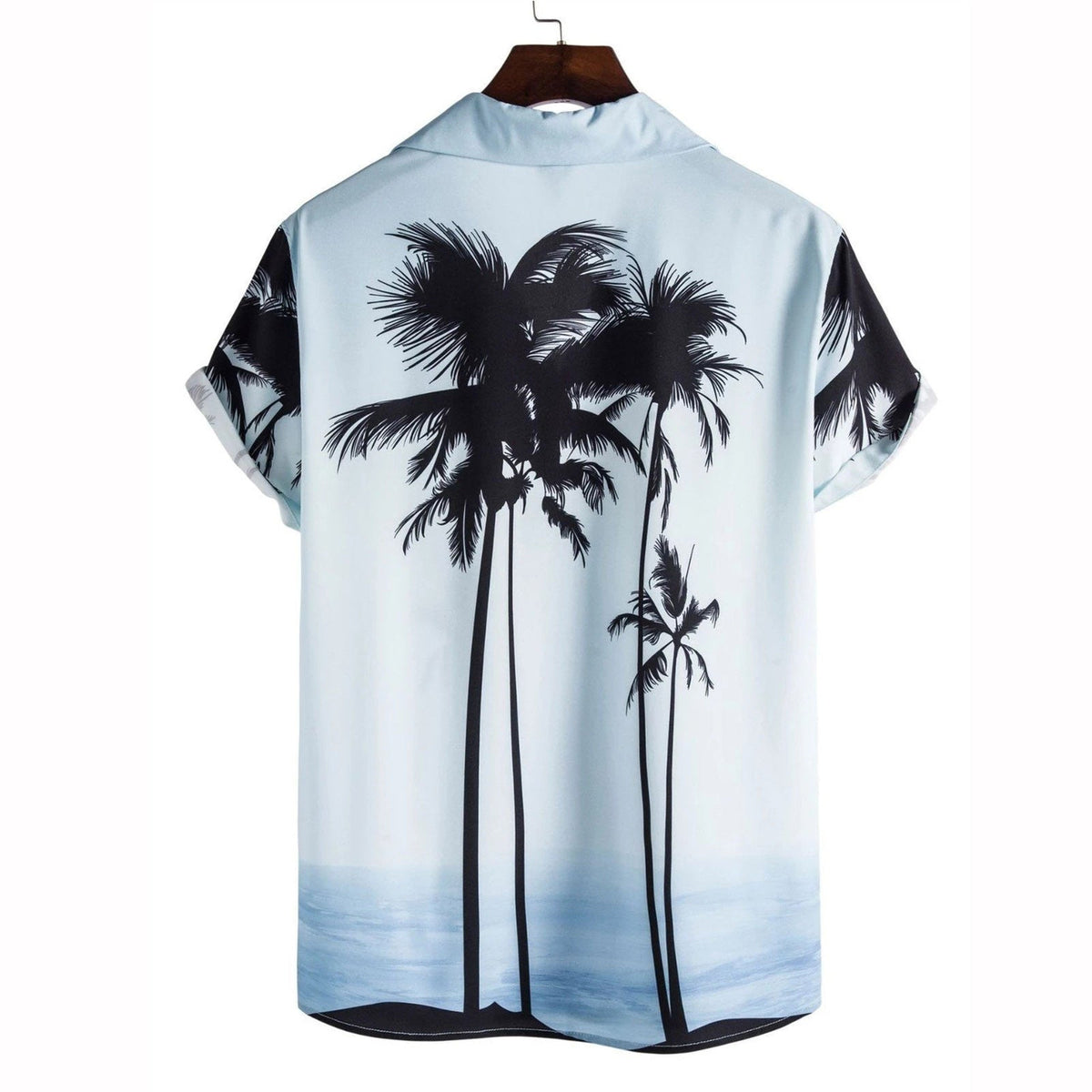 Hawaiihemd mit Palmen und Ozean