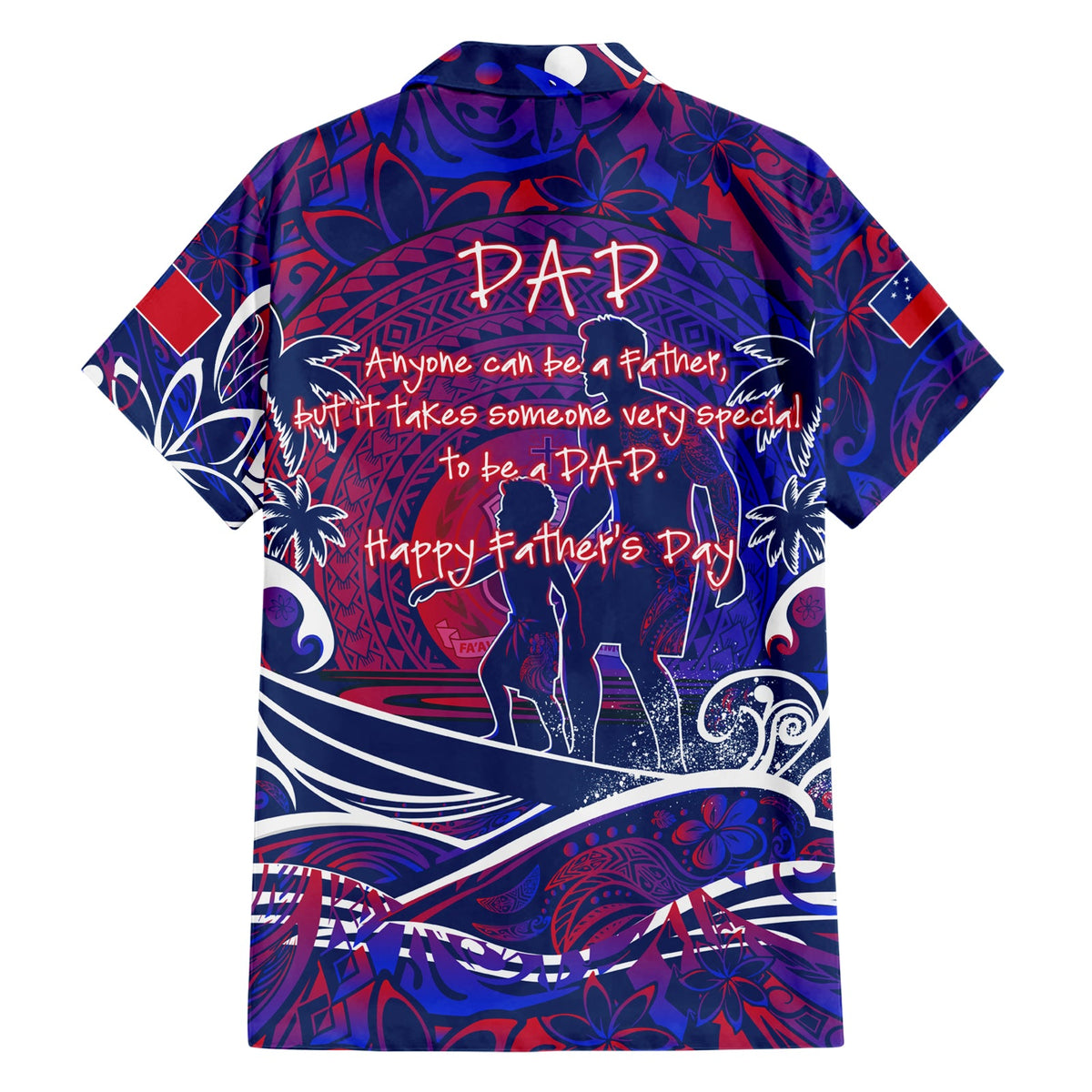 Vatertag Samoa Hawaiihemd Special Dad Polynesien Paradies DT02