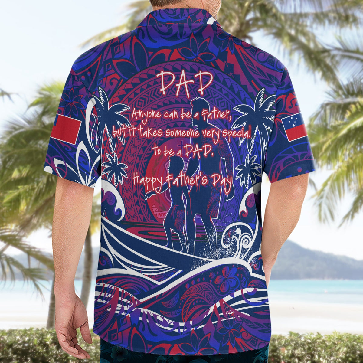 Vatertag Samoa Hawaiihemd Special Dad Polynesien Paradies DT02