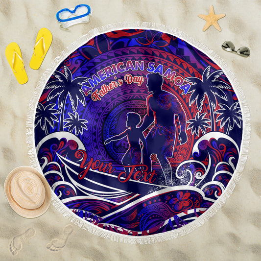 Father's Day American Samoa Beach Blanket Special Dad Polynesia Paradise