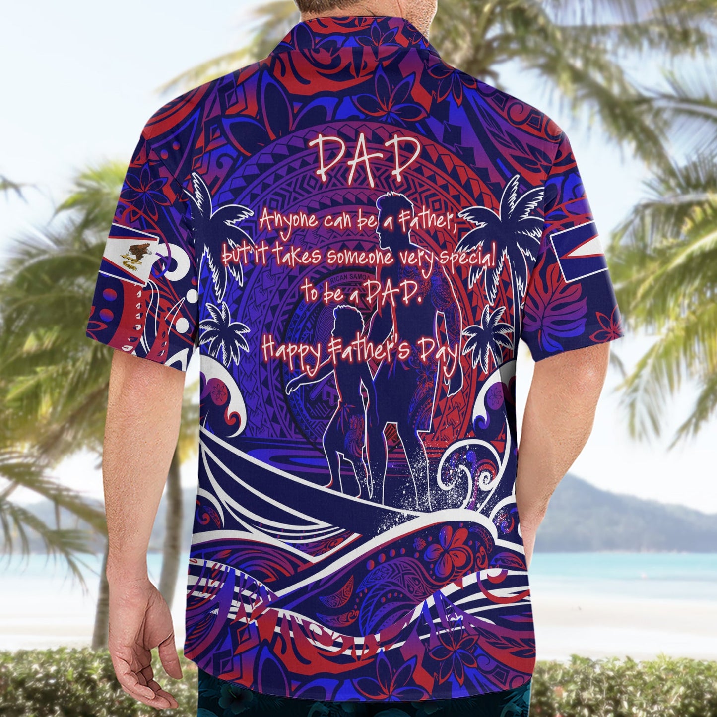 Vatertag Amerikanisch-Samoa Hawaiihemd Special Dad Polynesien Paradies DT02