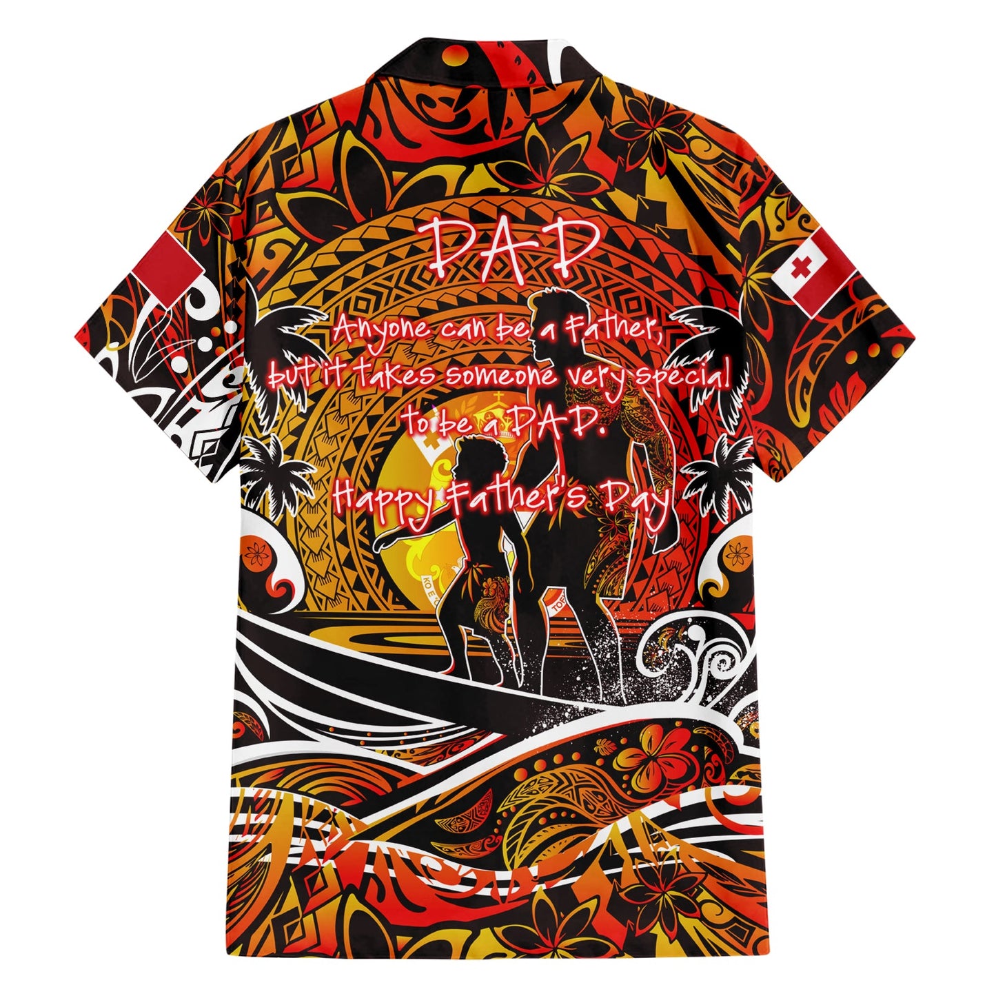 Vatertag Tonga Hawaiihemd Special Dad Polynesien Paradies DT02