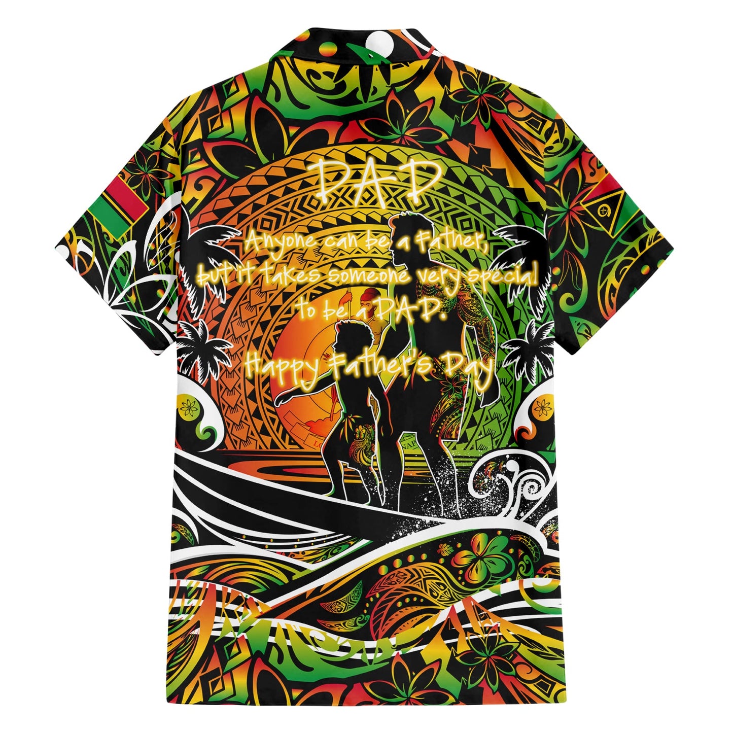Vatertag Vanuatu Hawaiihemd Special Dad Polynesien Paradies DT02