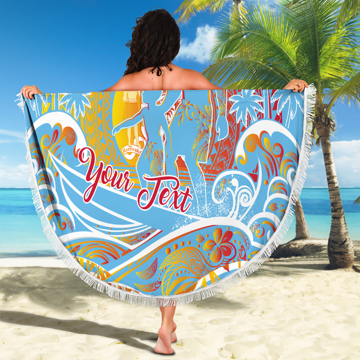 Aloha Polynesian Plumeria Blume Stranddecke Schwarz Weiß Farbe LT03