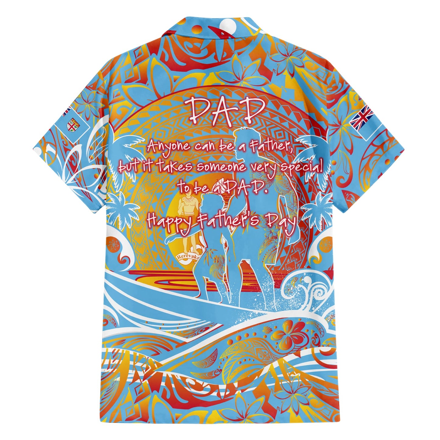 Vatertag Fidschi Hawaiihemd Special Dad Polynesien Paradies DT02