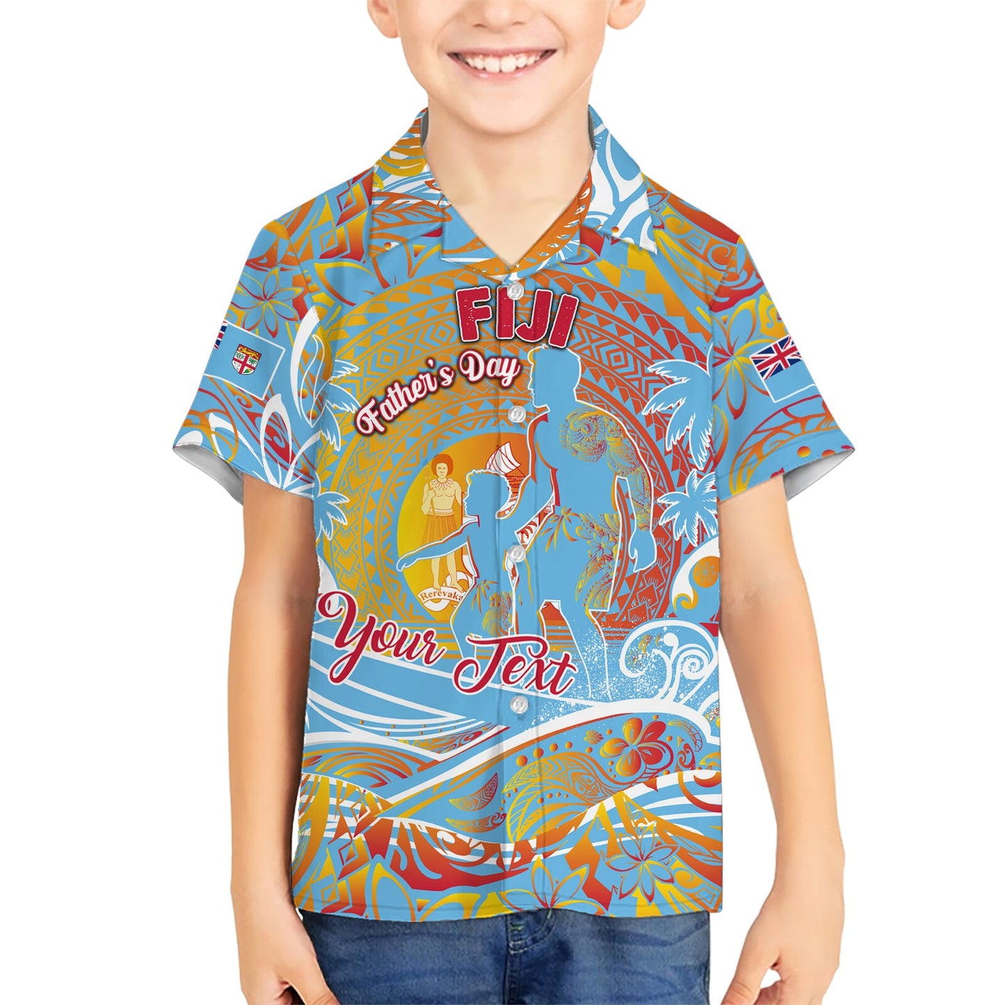 Vatertag Fidschi Hawaiihemd Special Dad Polynesien Paradies DT02