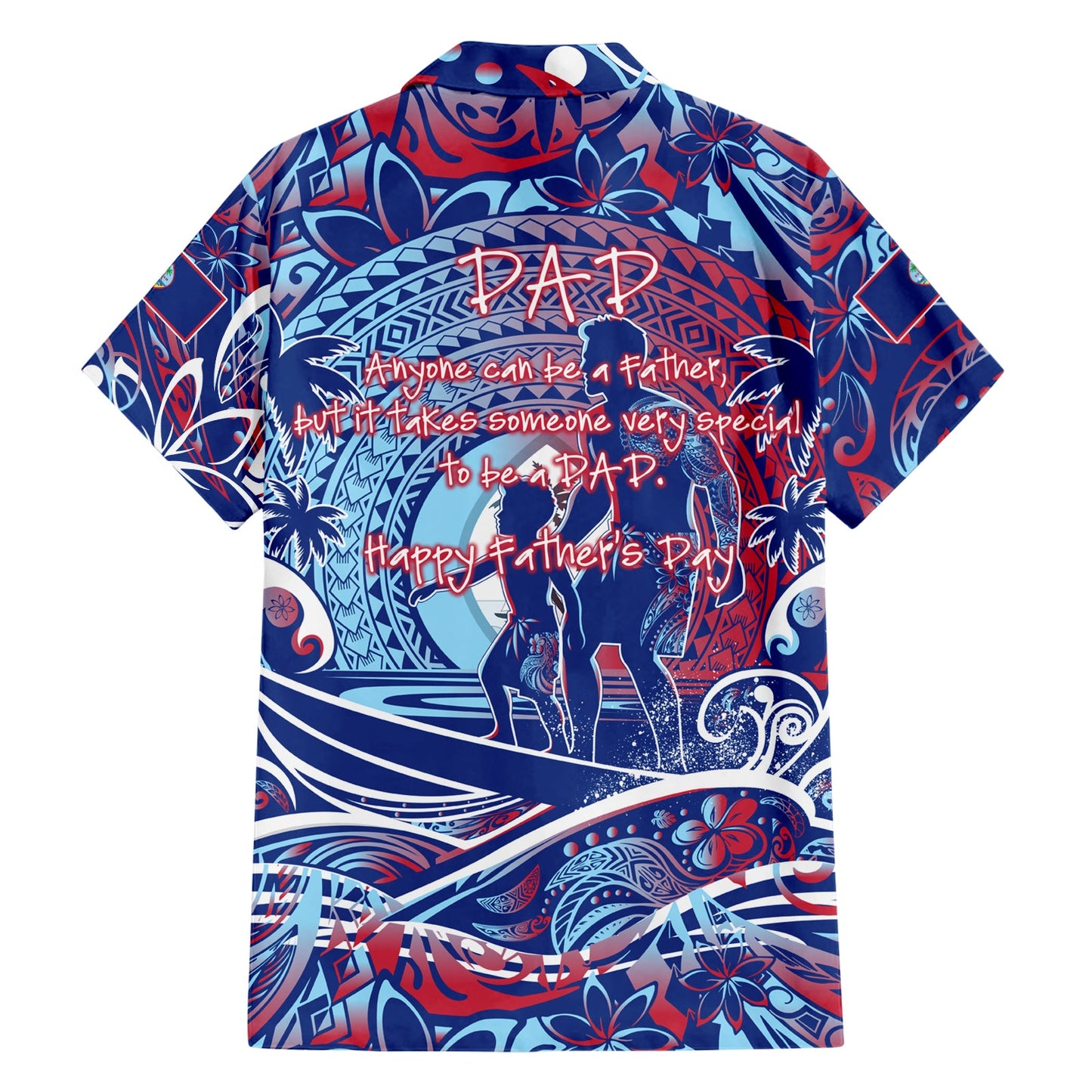 Vatertag Guam Hawaiihemd Special Dad Polynesien Paradies DT02