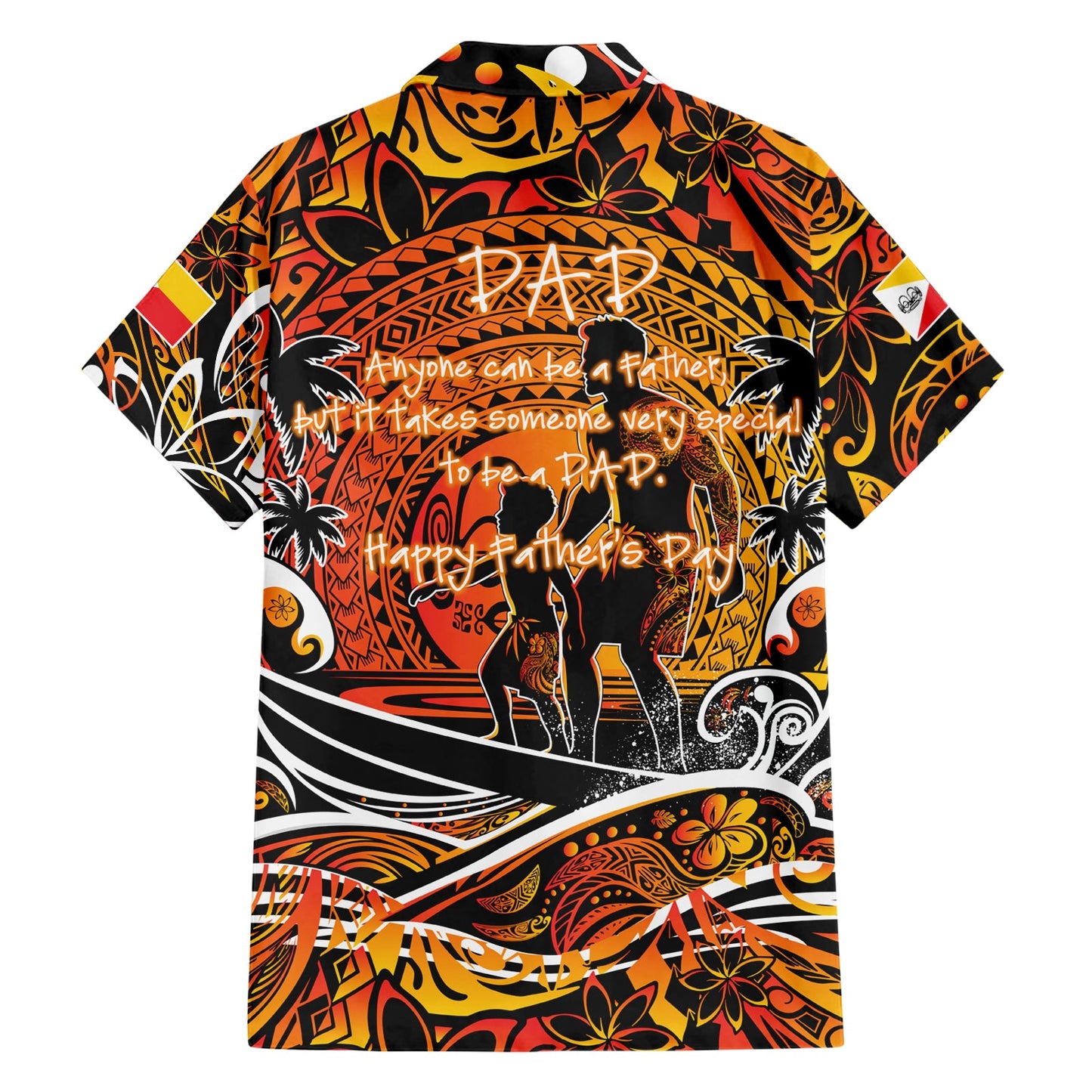 Vatertag Marquesas Inseln Hawaiian Shirt Special Dad Polynesien Paradies DT02