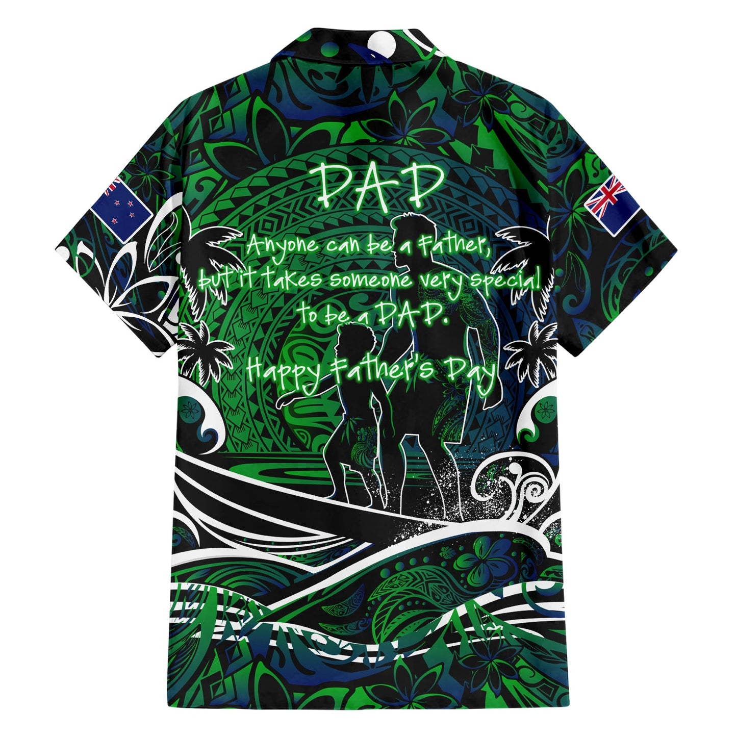 Vatertag Neuseeland Hawaiihemd Special Dad Polynesien Paradies DT02