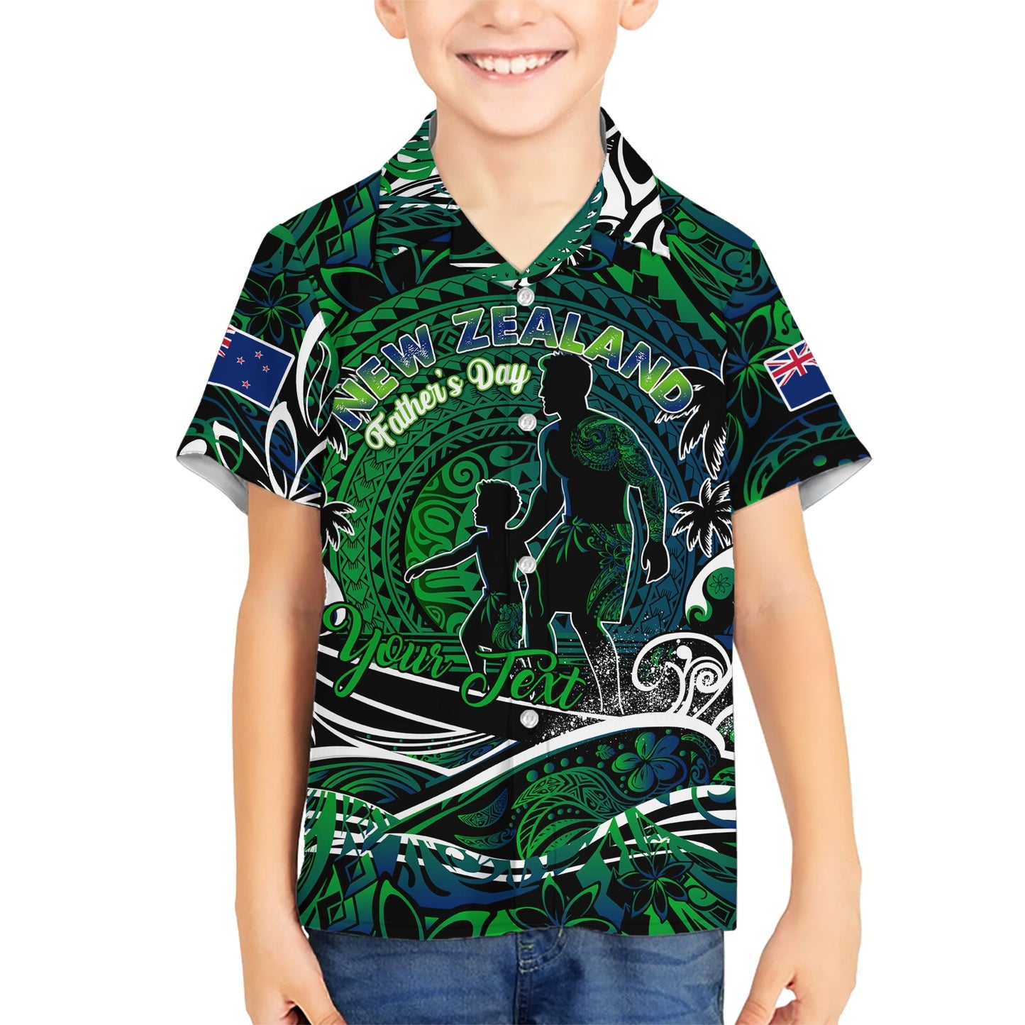 Vatertag Neuseeland Hawaiihemd Special Dad Polynesien Paradies DT02