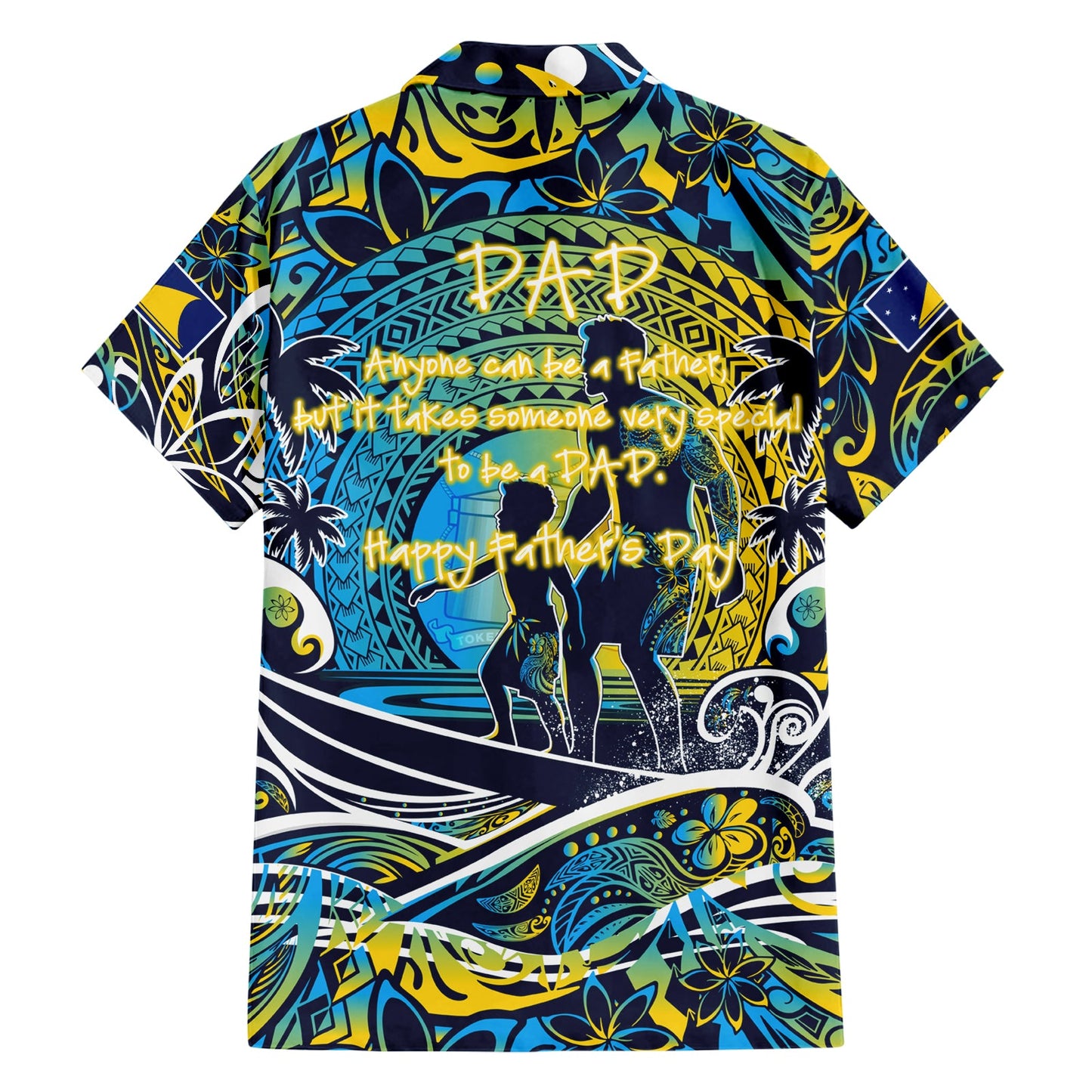 Vatertag Tokelau Hawaiihemd Special Dad Polynesien Paradies DT02