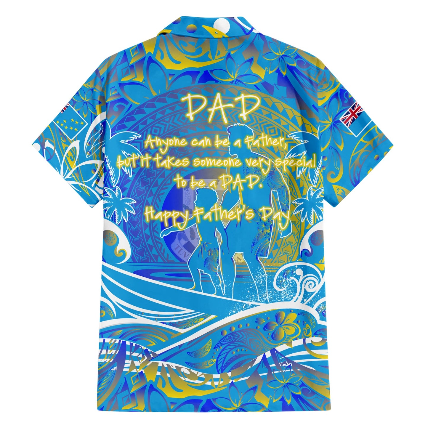Vatertag Tuvalu Hawaiihemd Special Dad Polynesien Paradies DT02