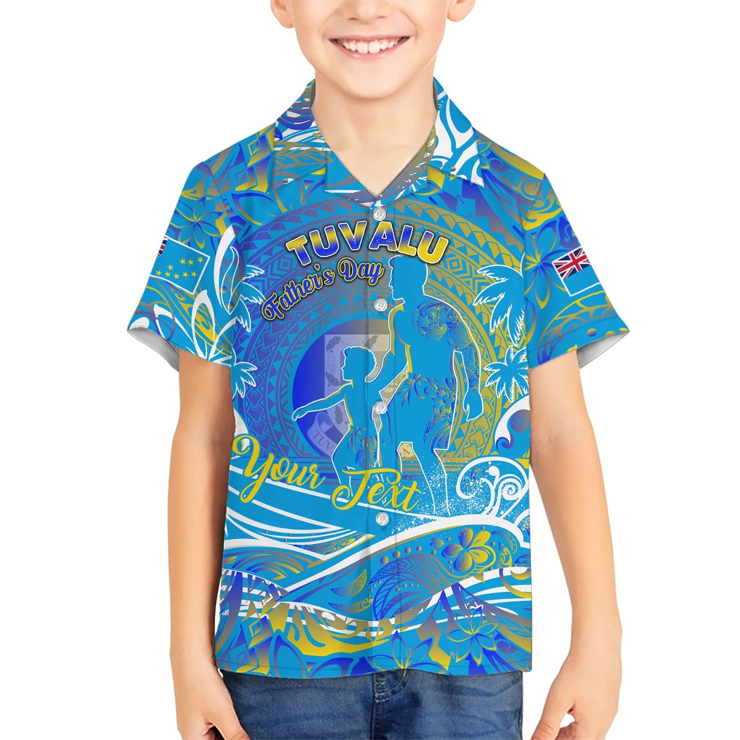 Vatertag Tuvalu Hawaiihemd Special Dad Polynesien Paradies DT02