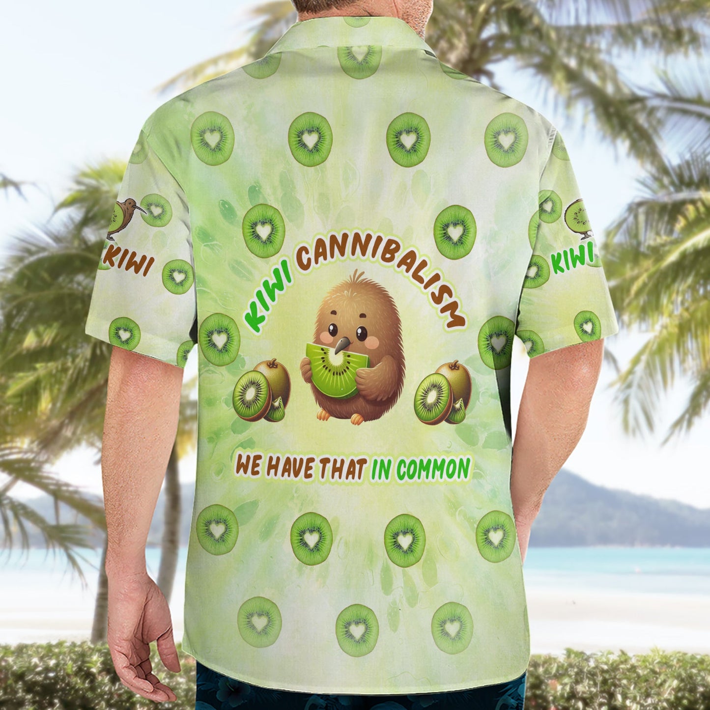 Kiwi Kannibalismus Hawaiihemd Neuseeland Kiwi süßer Vogel lustig DT02