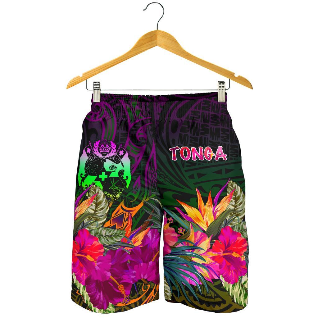 Tonga Polynesian Herren Bermudas Shorts - Summer Hibiscus