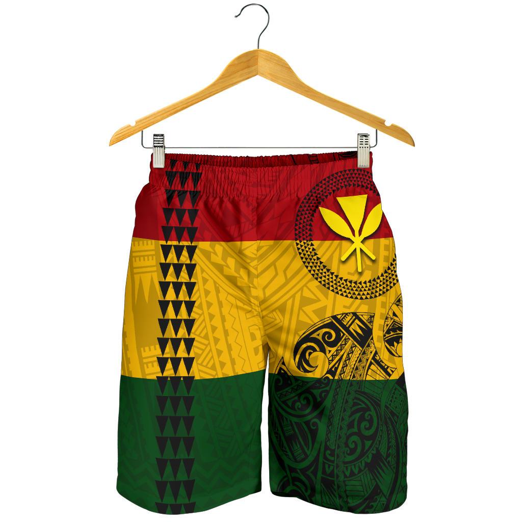 Hawaii Kanaka Flagge Polynesische Herren Bermudas Shorts Limitierte Auflage
