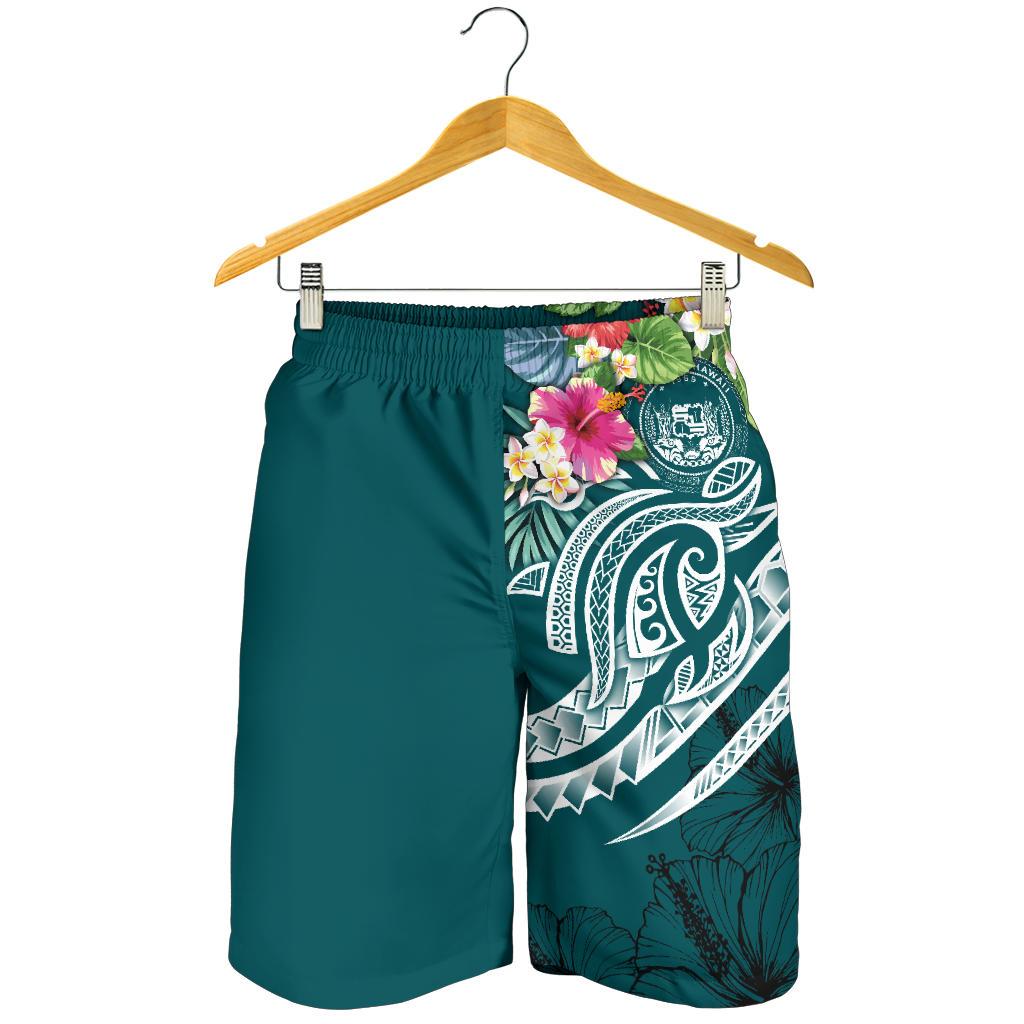 Polynesian Hawaii Herren Bermudas Shorts - Summer Plumeria