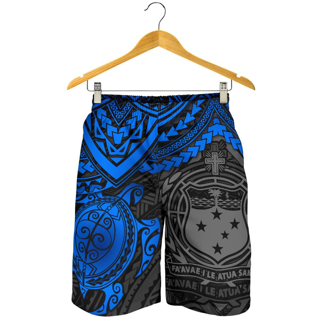Samoa Polynesian Bermudas Shorts (Herren) - Blaue Schildkröte