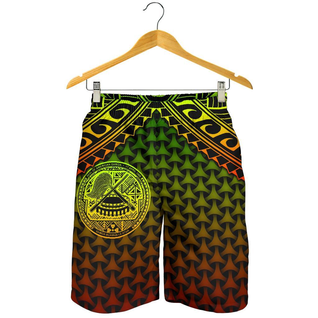 Polynesische Amerikanisch-Samoa Herren Bermudas Shorts - Reggae Vintage Polynesian Patterns