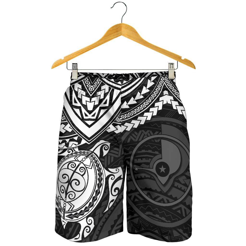 Yap Polynesian Bermuda Shorts (Herren) - Weiße Schildkröte