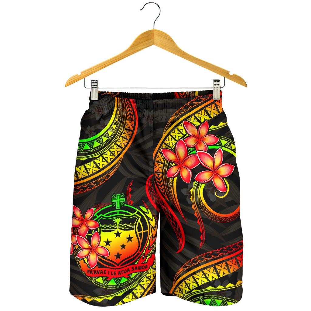 Samoa Polynesian Herren Bermudas Shorts - Reggae Plumeria