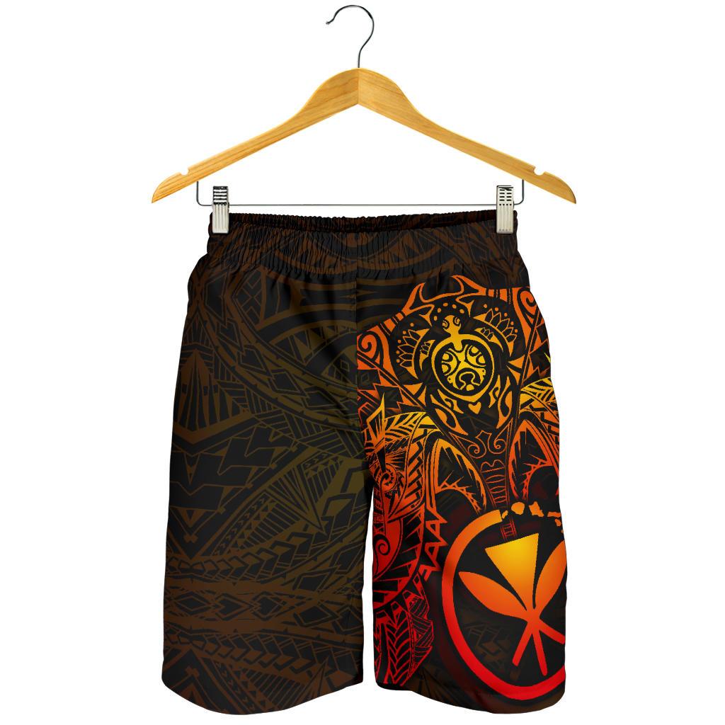 Polynesian Hawaii Bermudas Shorts (Herren) - Red Turtle Manta Ray