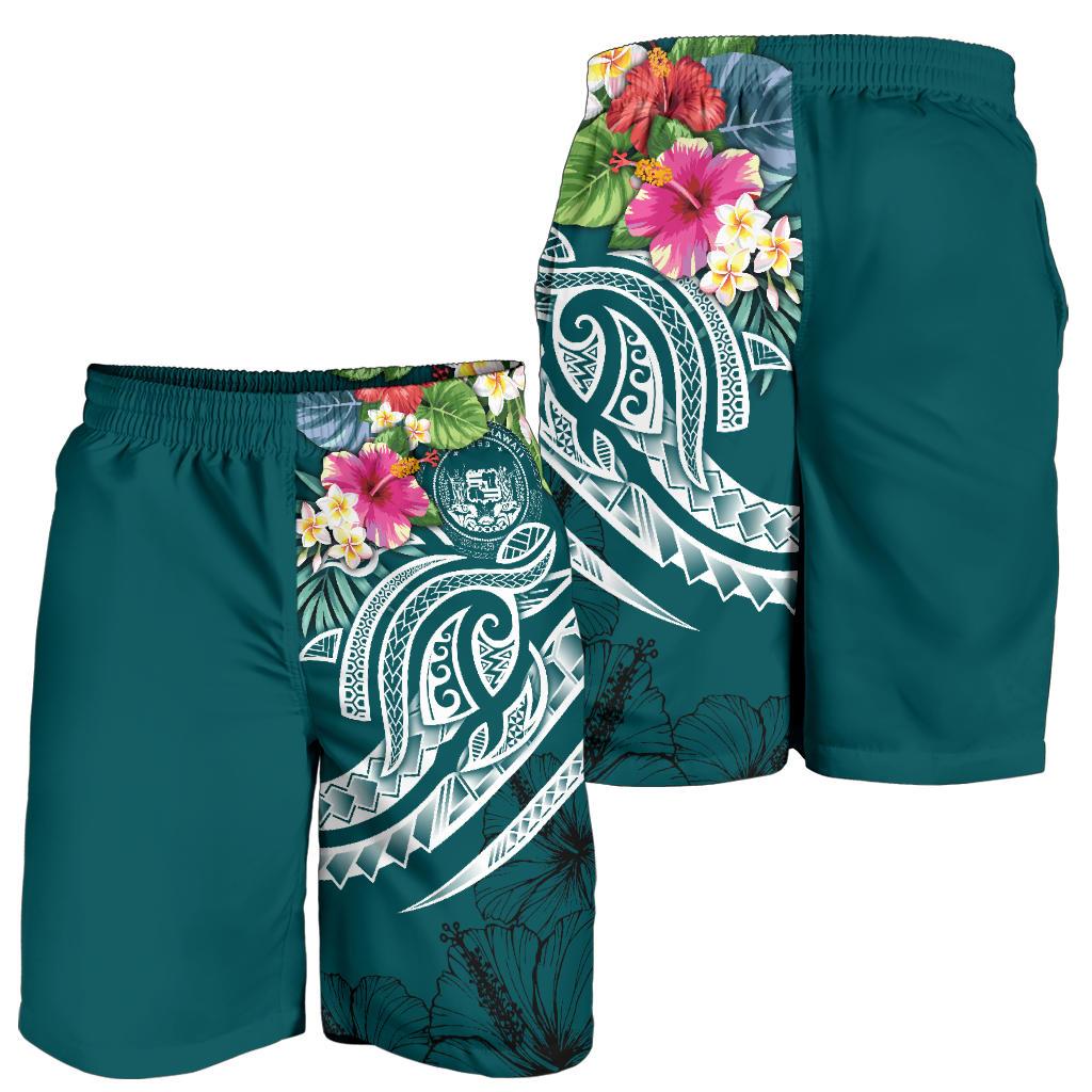 Polynesian Hawaii Herren Bermudas Shorts - Summer Plumeria