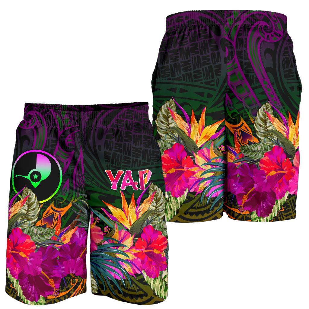 YAP Herren Bermuda Shorts - Summer Hibiscus