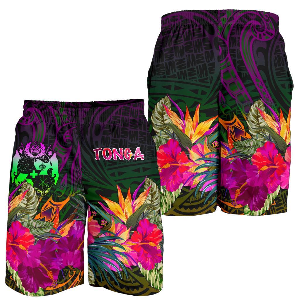 Tonga Polynesian Herren Bermudas Shorts - Summer Hibiscus