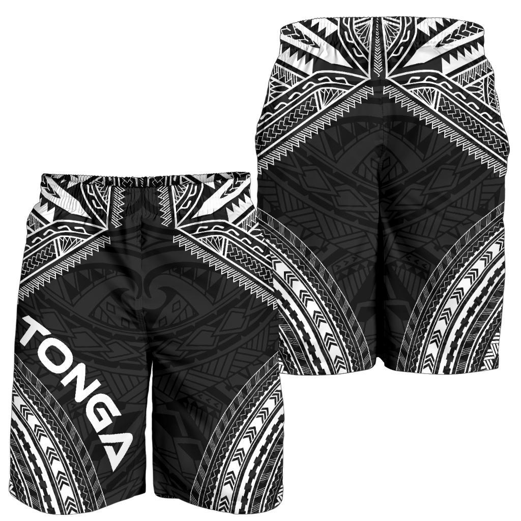 Tonga Herren Bermudas Shorts - Polynesian Chief Schwarze Version