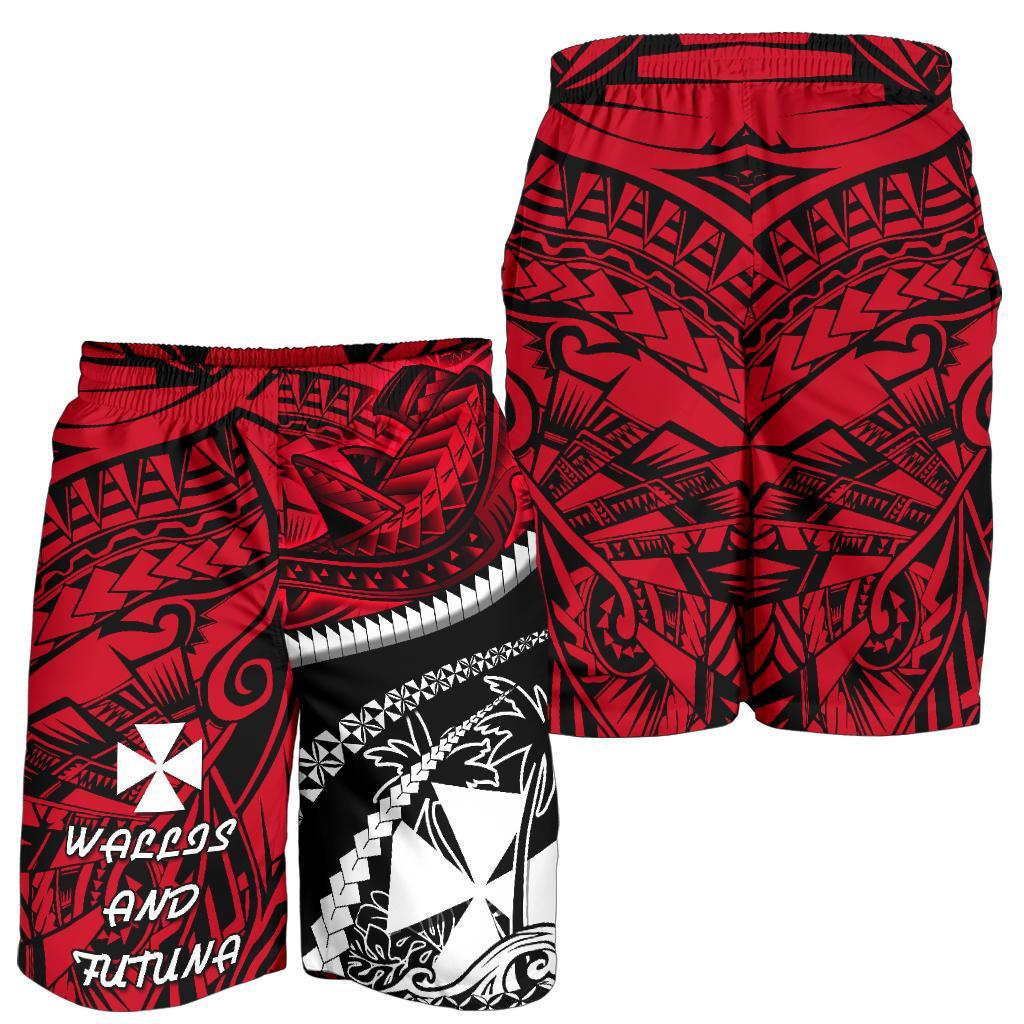 Wallis und Futuna Tapa Männer Bermudas Shorts Polynesian Shark Tattoo