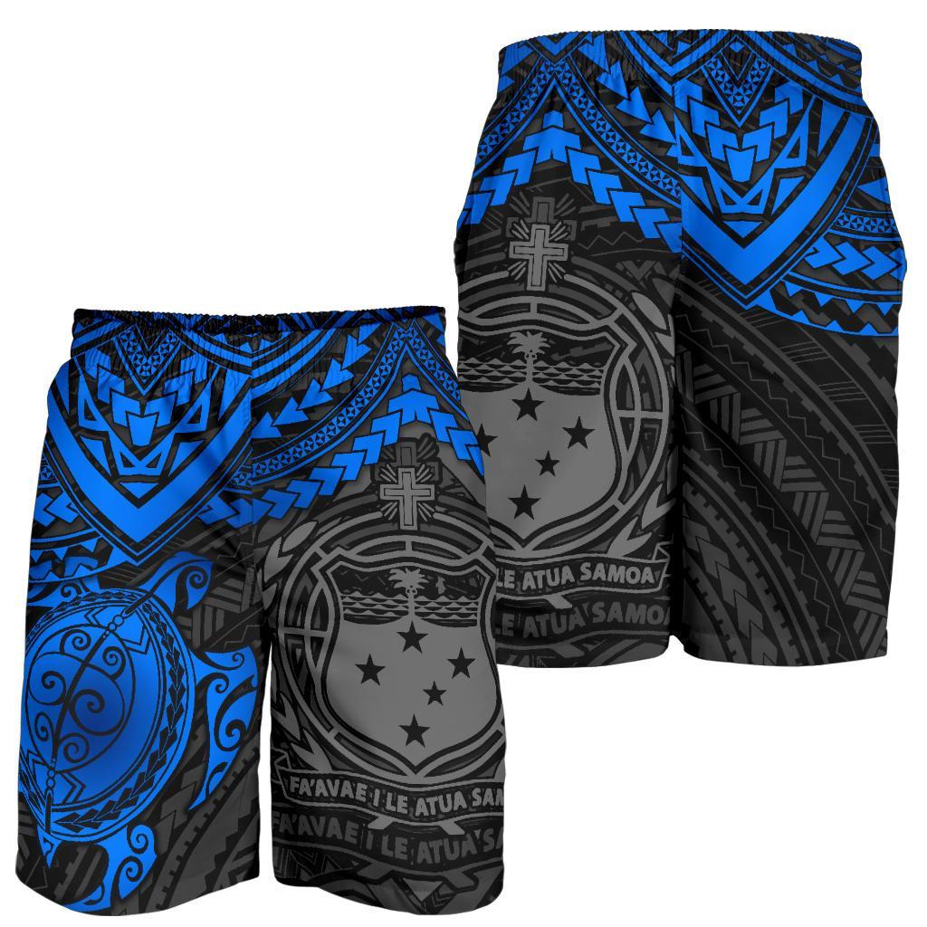 Samoa Polynesian Bermudas Shorts (Herren) - Blaue Schildkröte