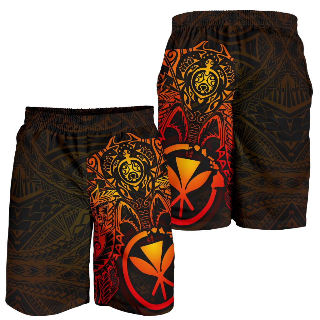 Polynesian Hawaii Bermudas Shorts (Herren) - Red Turtle Manta Ray