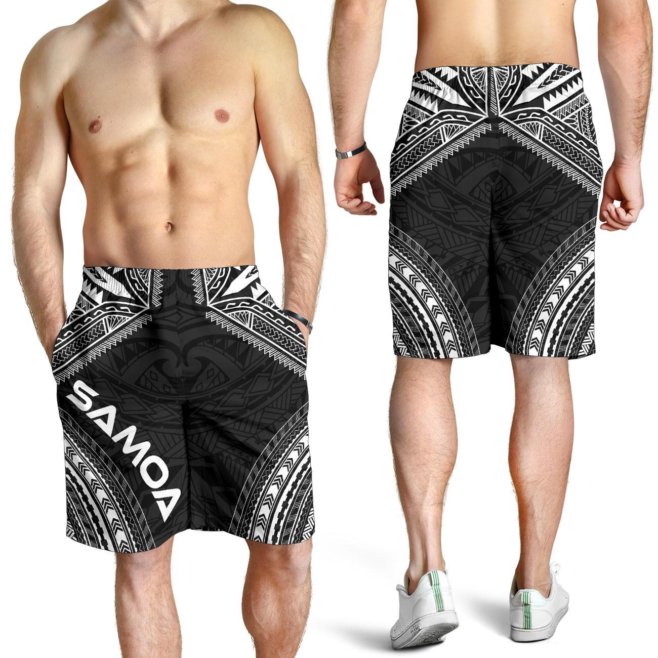 Samoa Bermudas Shorts für Herren - Polynesian Chief Schwarze Version