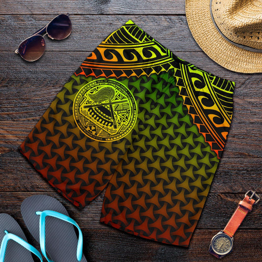 Polynesian American Samoa Men's Shorts - Reggae Vintage Polynesian Patterns Reggae - Polynesian Pride