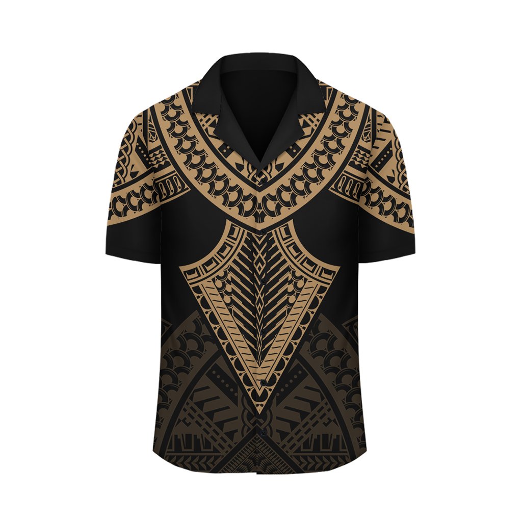 Hawaii Polynesian Limited Hawaiihemd – Tab Style Gold – AH