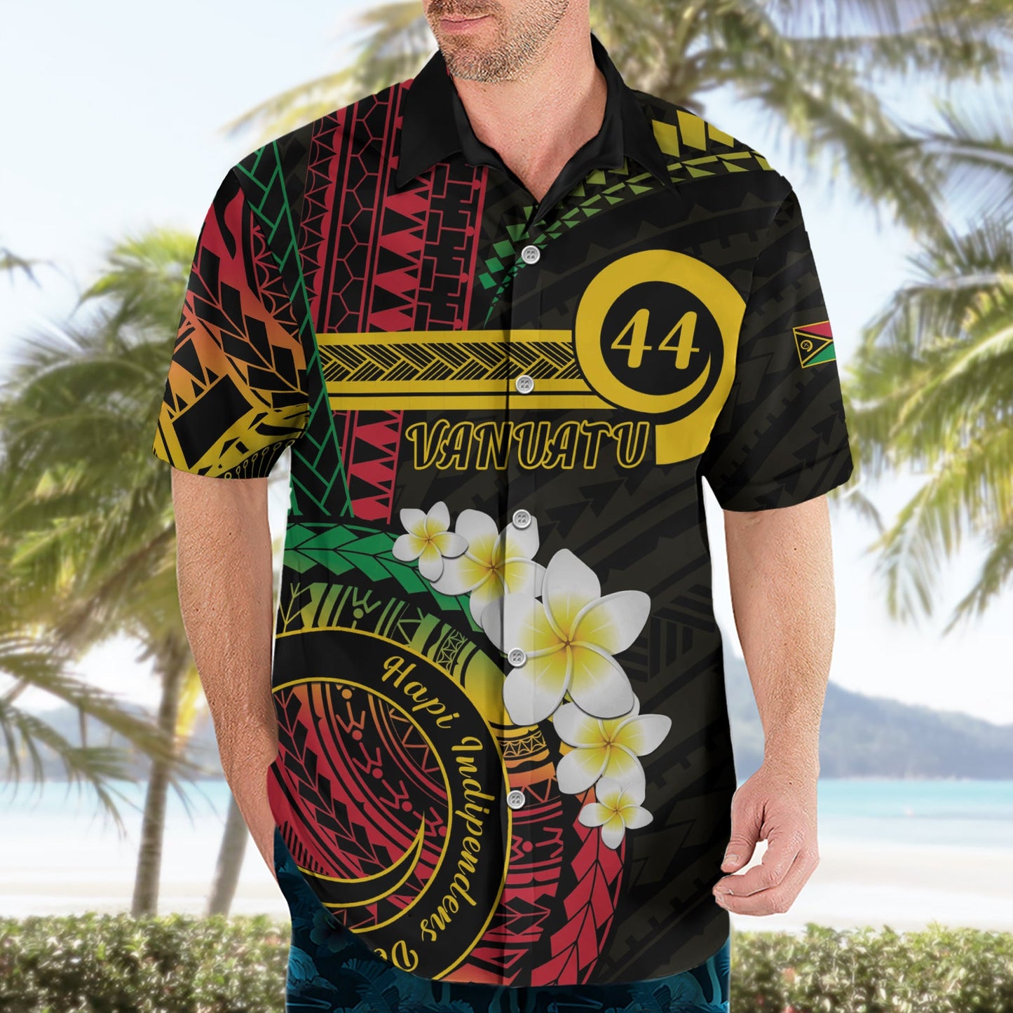 Vanuatu Unabhängigkeitstag Hawaiihemd Yumi 44. Hapi Indipendens Dei LT01