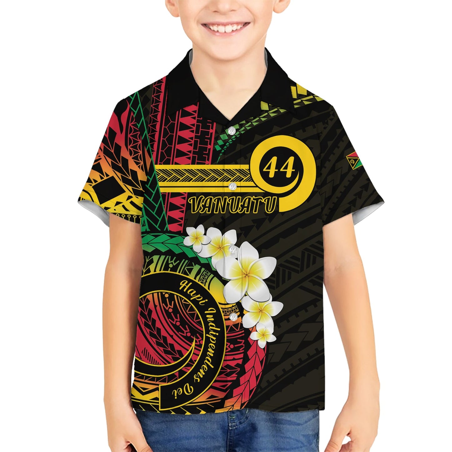 Vanuatu Unabhängigkeitstag Hawaiihemd Yumi 44. Hapi Indipendens Dei LT01