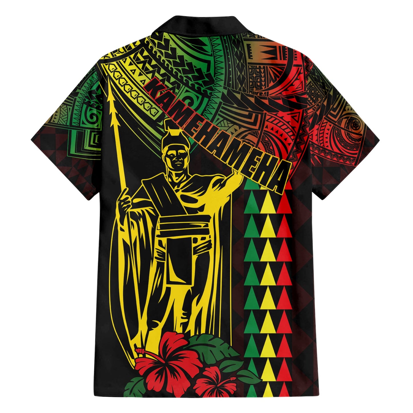 König Kamehameha Tag Hawaiihemd Hawaii Kakau Reggae LT01