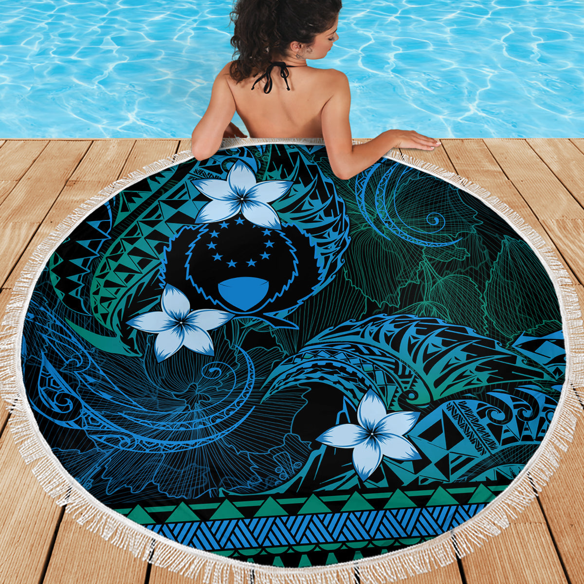 Norfolkinsel ANZAC Day Stranddecke Kiefer mit Mohnblumen Lest We Forget LT14