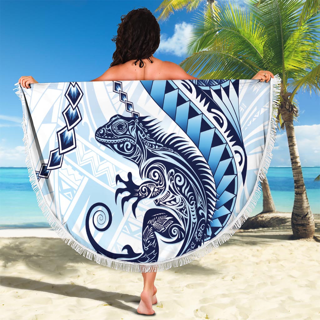 Palau Constitution Day Stranddecke xxl Belau Seal mit polynesischem Muster - Schwarz LT14